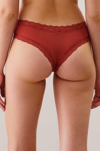 Tanga New skinnyiz - Rouge brique