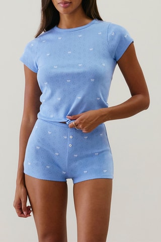Short de pyjama Bowbrodiz - Ciel