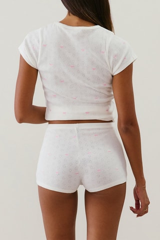 Short de pyjama Bowbrodiz - Blanc