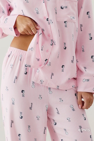 Pantalon de pyjama Snoopy et les Peanuts Flasnoopyiz - Rose poudré