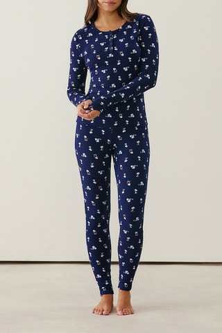 Pantalon de pyjama Snoopy Brushsnoopyiz - Bleu marine