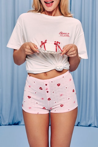 Short de pyjama Sweetkissiz - Rose