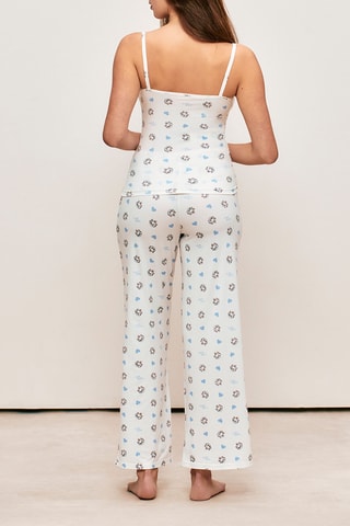 Pantalon de pyjama Marie Les Aristochats Disney Pointmariz - Blanc