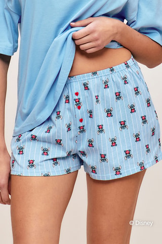 Short de pyjama Stitch Lilo et Stitch Disney Lovestitchiz - Ciel