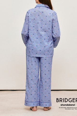 Pantalon de pyjama La Chronique des Bridgerton Simoniz - Bleu marine