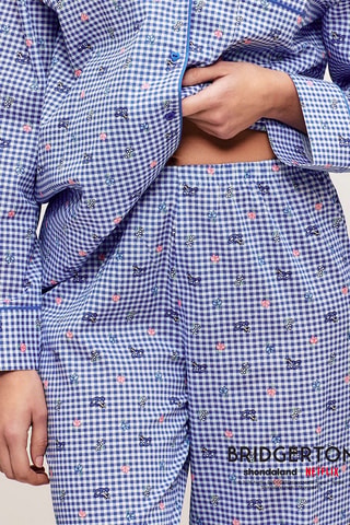 Pantalon de pyjama La Chronique des Bridgerton Simoniz - Bleu marine
