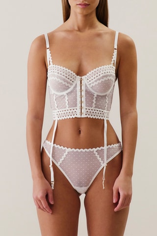 Corset Plumetigraphiz - Blanc