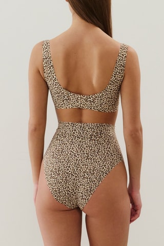 Culotte taille haute Newleopiz - Beige clair