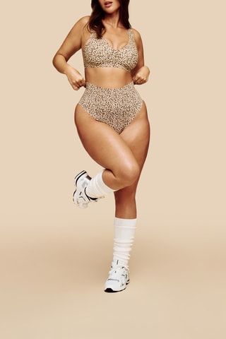 Culotte taille haute Newleopiz - Beige clair