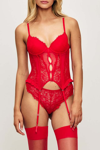 Guêpière Thaliz - Rouge