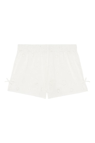 Short en broderie anglaise taille haute Cottagiz - Ecru