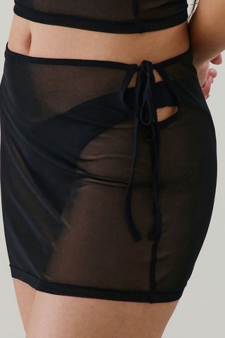 Minijupe taille haute Amortiz - Noir