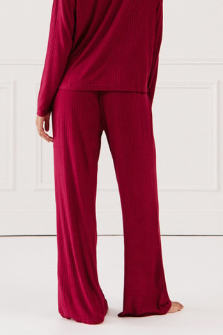 Pantalon de pyjama Gaufriz - Bordeaux