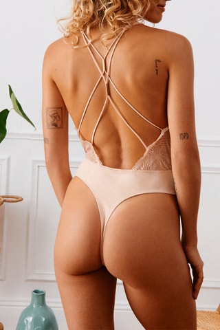 Body Kameliz Lurexiz - string Beige