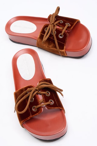 Mules en cuir - Marron