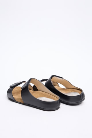 Mules en cuir - Noir