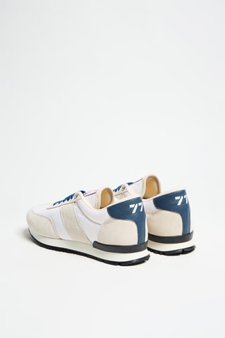 Baskets en cuir - Bleu cobalt