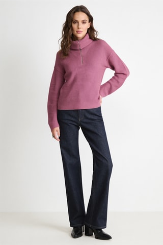 Pull en laine et mohair - Violet