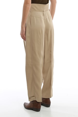 Pantalon taille haute - Beige