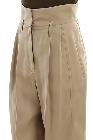 Pantalon taille haute - Beige