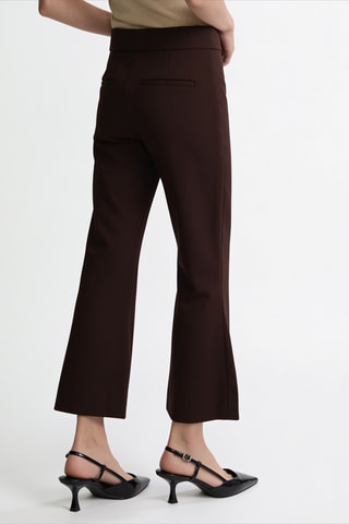 Pantalon flare - Marron foncé