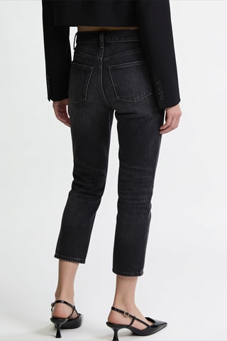 Jean relaxed en coton biologique - Noir
