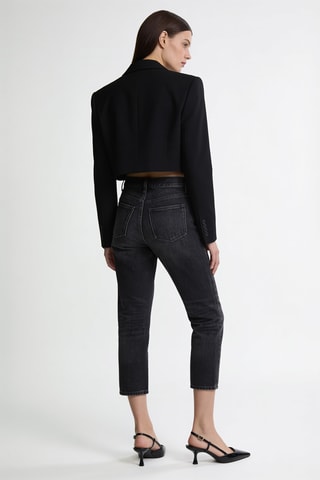 Jean relaxed en coton biologique - Noir
