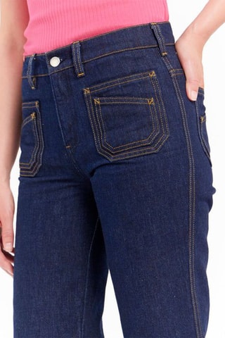 Jean taille haute Rica - Bleu marine