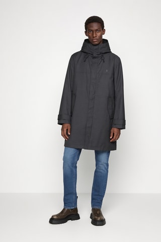 Parka à capuche en laine vierge - Gris foncé