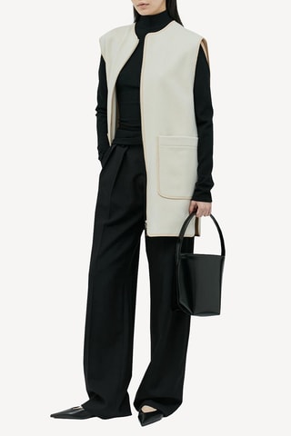 Manteau sans manches - Blanc