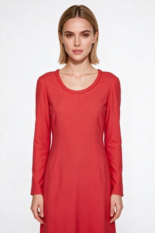 Robe midi - Rouge