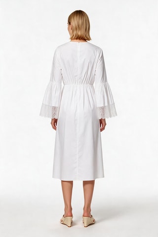 Robe midi - Blanc