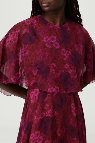 Robe longue en soie - Bordeaux
