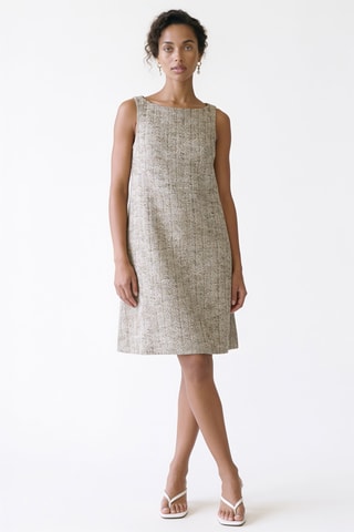Robe droite - Beige chiné