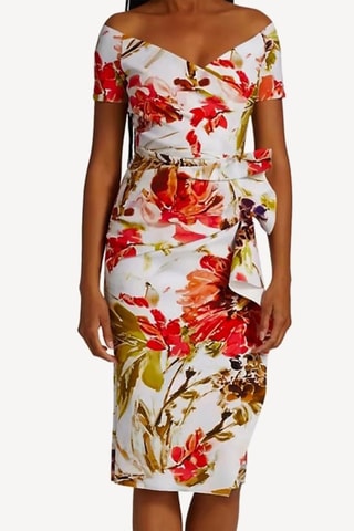 Robe midi en soie - Ecru