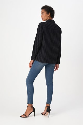 Chemisier en laine - Bleu marine