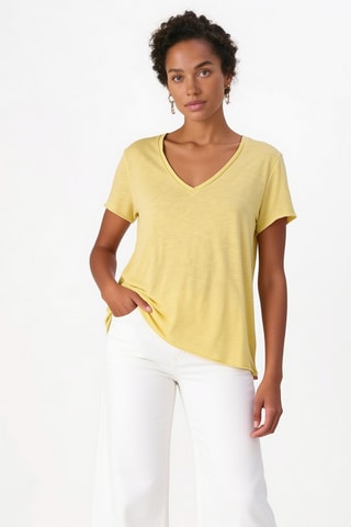 T-shirt droit Katalina - Jaune