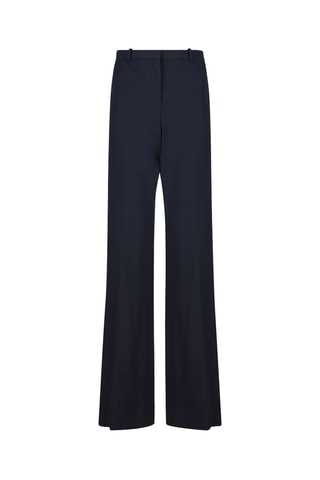 Pantalon regular en laine Demitria - Bleu marine