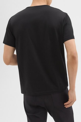 T-shirt en coton pima Precise - Noir