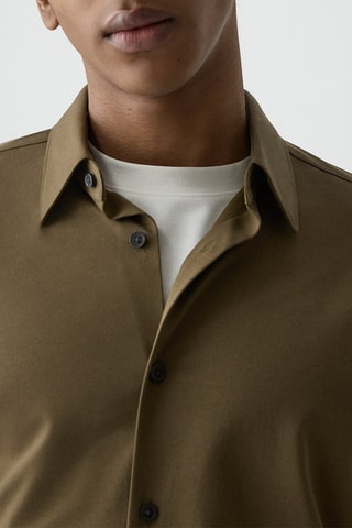 Chemise slim Sylvain - Kaki
