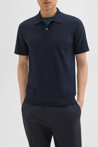 Polo relaxed Goris - Bleu marine