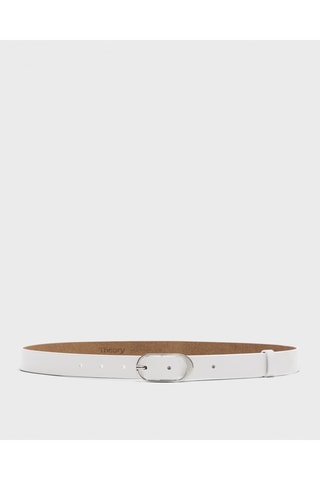 Ceinture en cuir Oblong - Blanc