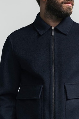 Veste en laine et cachemire Sean - Bleu marine