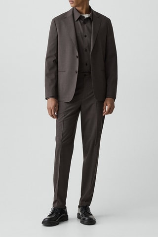 Blazer en laine Clinton - Marron