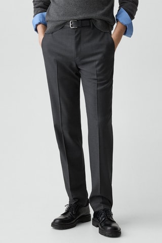 Pantalon de costume en laine vierge Sartorial - Gris foncé