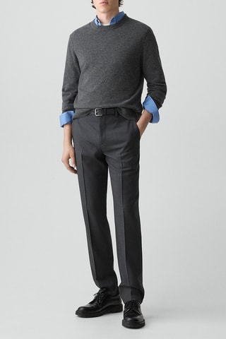 Pantalon de costume en laine vierge Sartorial - Gris foncé