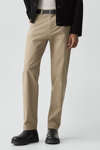 Pantalon droit - Beige