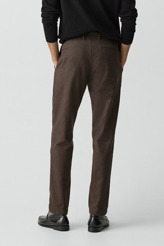 Pantalon slim Zaine - Marron