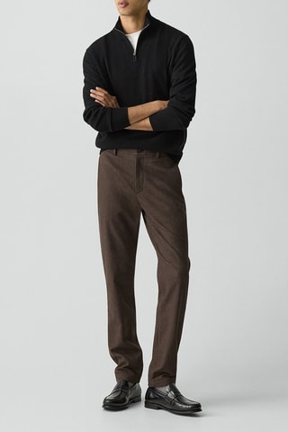 Pantalon slim Zaine - Marron