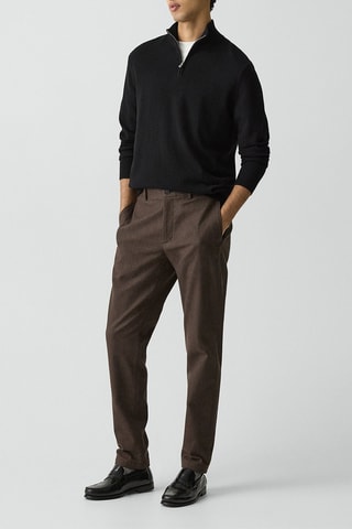 Pantalon slim Zaine - Marron